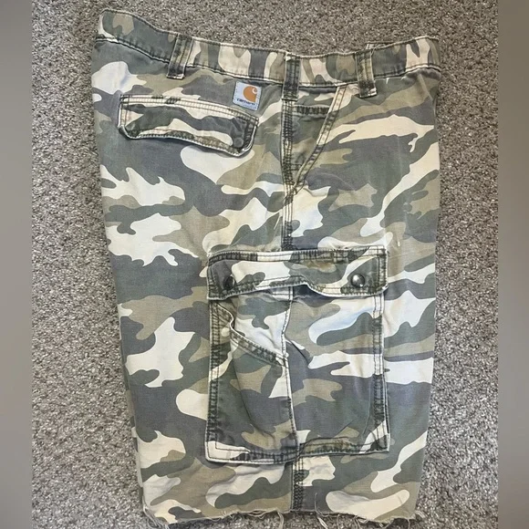 Carhartt Men's Rugged Flex Camo Cargo Shorts Relaxed Fit (Size 40) - Picture 4 of 4